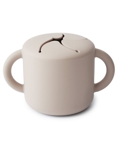 Taza para snack silicona solid ivory