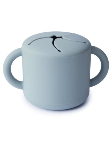 Taza para snack silicona solid powder blue