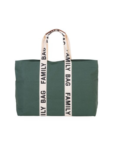 Family bag signature canvas verde