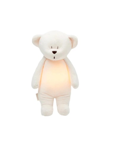 Peluche luz-sonido oso orgánico cream