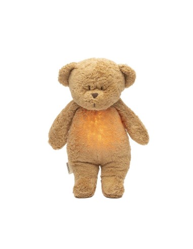 Peluche luz-sonido oso orgánico capuchino natur