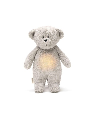 Peluche luz-sonido oso orgánico grey natur