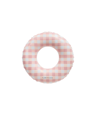 Flotador donut vichy rosa