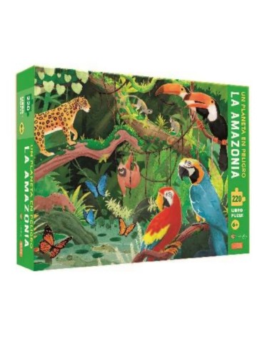 Libro + puzzle: Un planeta en peligro. La amazonia