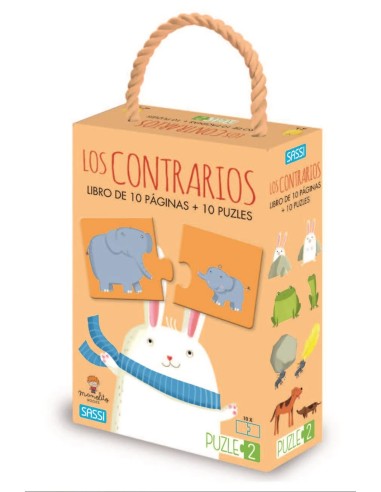 Libro + puzzle: Los contrarios