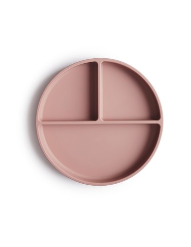 Plato ventosa-compartimentos solid blush