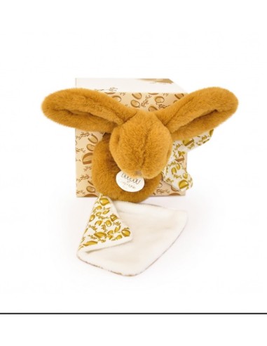 Doudou conejito mustard con cajita