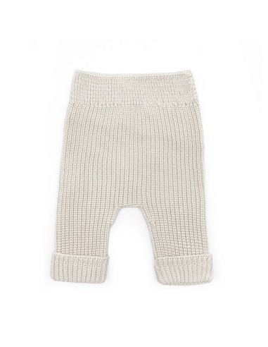 Pantalón bebé canalé ivory