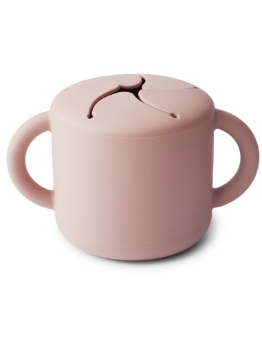 Taza para snack silicona solid blush