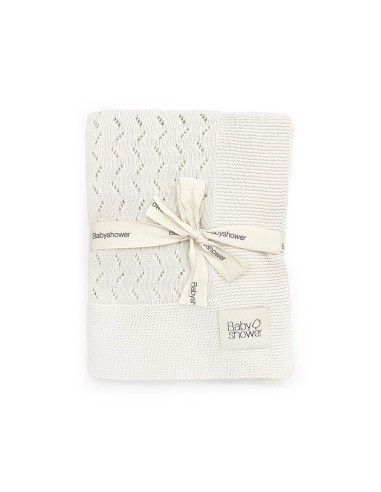 Manta tricot classic ivory