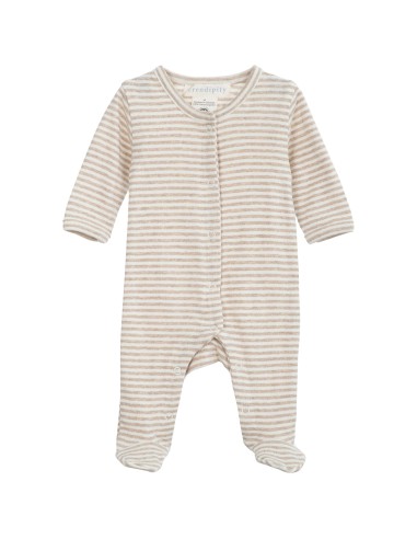 Pijama entero rayas oat/offwhite