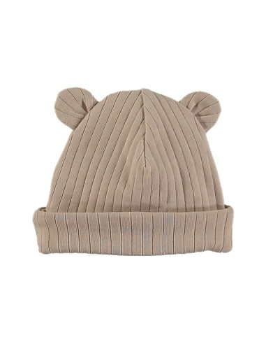 Gorro orejitas maxi rib sweet nougat