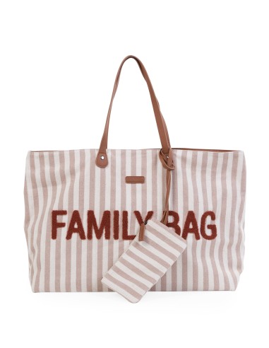 Family bag rayas terracota